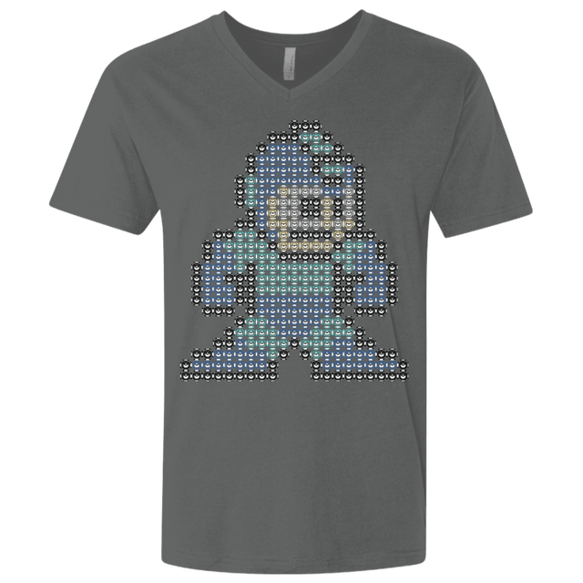 T-Shirts Heavy Metal / X-Small Mega Pixel Men's Premium V-Neck