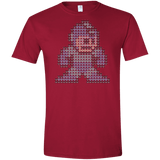 T-Shirts Cardinal Red / S Mega Pixel Men's Semi-Fitted Softstyle