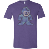 T-Shirts Heather Purple / S Mega Pixel Men's Semi-Fitted Softstyle