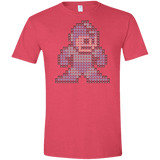 T-Shirts Heather Red / S Mega Pixel Men's Semi-Fitted Softstyle