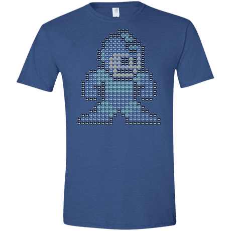 T-Shirts Heather Royal / X-Small Mega Pixel Men's Semi-Fitted Softstyle