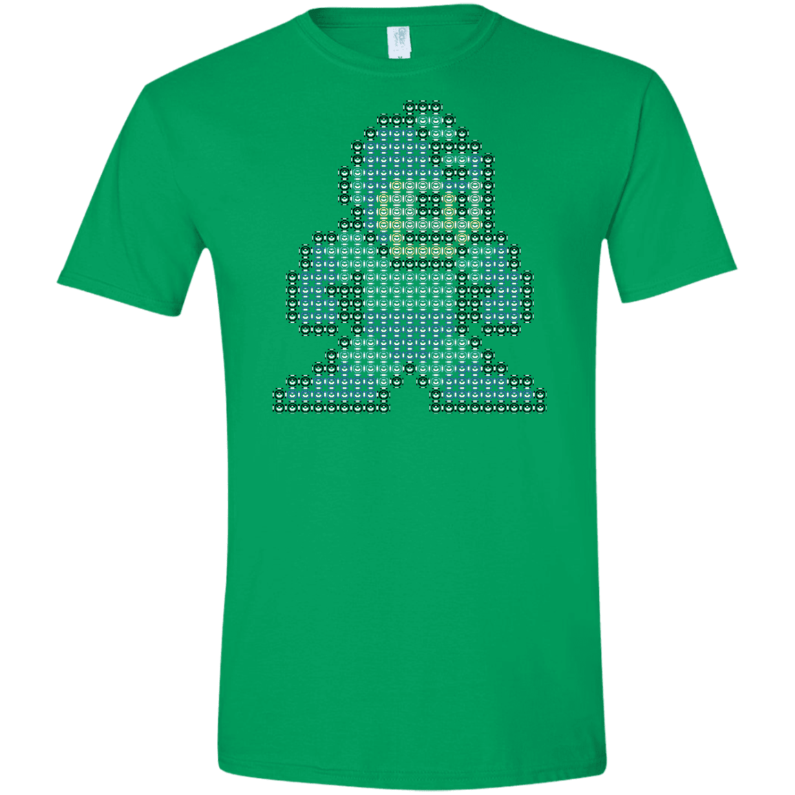 T-Shirts Irish Green / S Mega Pixel Men's Semi-Fitted Softstyle