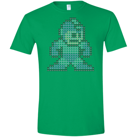 T-Shirts Irish Green / S Mega Pixel Men's Semi-Fitted Softstyle