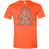 T-Shirts Orange / S Mega Pixel Men's Semi-Fitted Softstyle