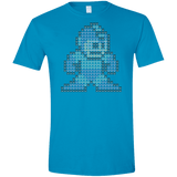 T-Shirts Sapphire / S Mega Pixel Men's Semi-Fitted Softstyle