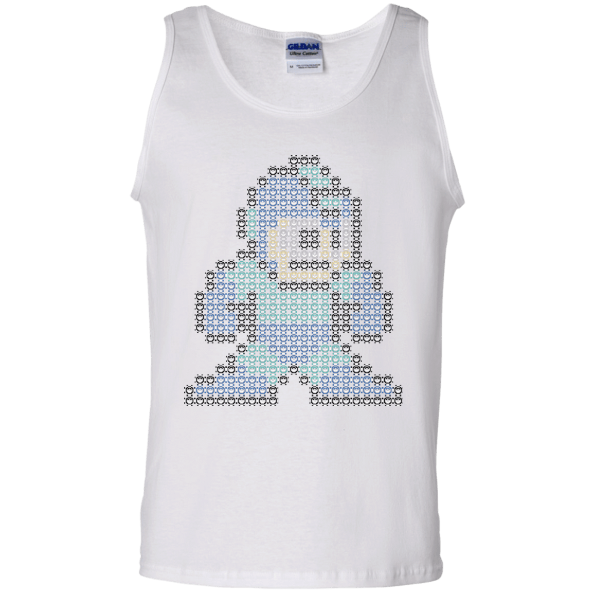 T-Shirts White / S Mega Pixel Men's Tank Top