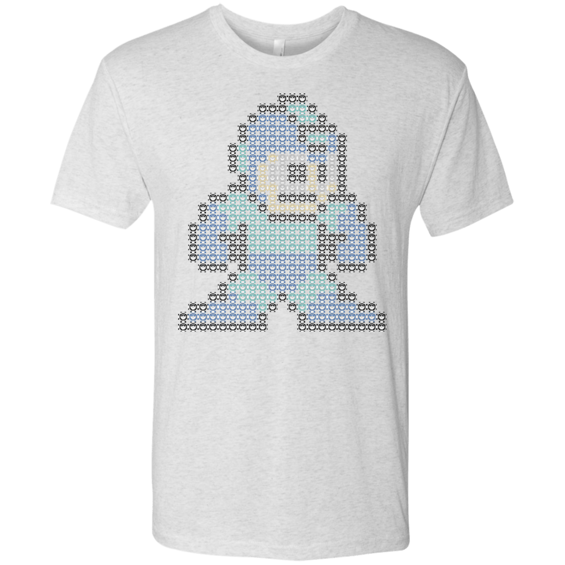 T-Shirts Heather White / S Mega Pixel Men's Triblend T-Shirt