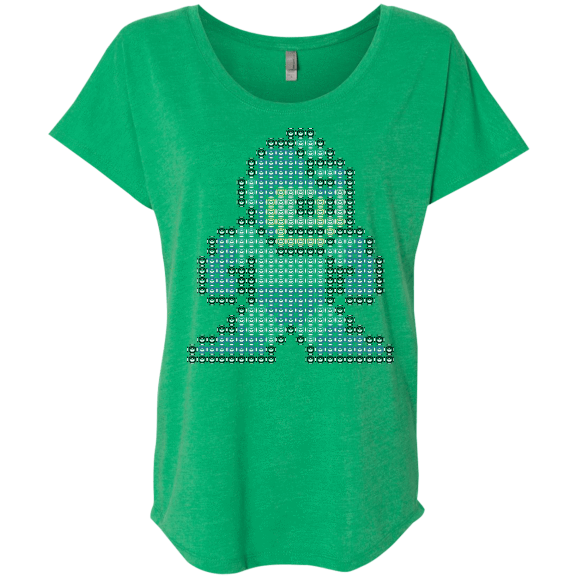 T-Shirts Envy / X-Small Mega Pixel Triblend Dolman Sleeve