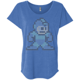 T-Shirts Vintage Royal / X-Small Mega Pixel Triblend Dolman Sleeve