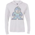 T-Shirts Heather White / X-Small Mega Pixel Triblend Long Sleeve Hoodie Tee