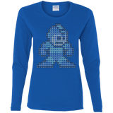 T-Shirts Royal / S Mega Pixel Women's Long Sleeve T-Shirt