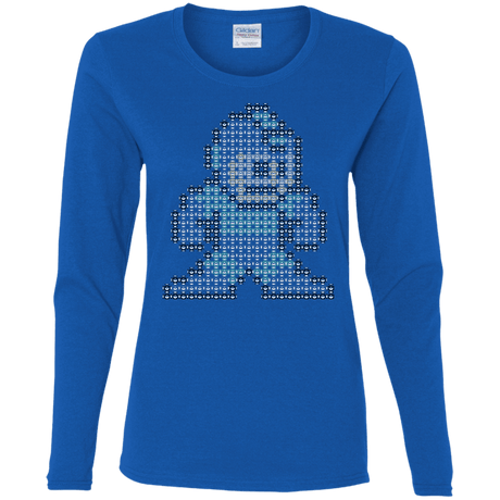 T-Shirts Royal / S Mega Pixel Women's Long Sleeve T-Shirt