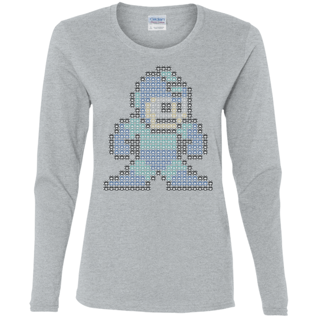 T-Shirts Sport Grey / S Mega Pixel Women's Long Sleeve T-Shirt