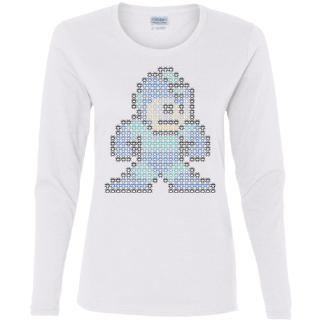 T-Shirts White / S Mega Pixel Women's Long Sleeve T-Shirt