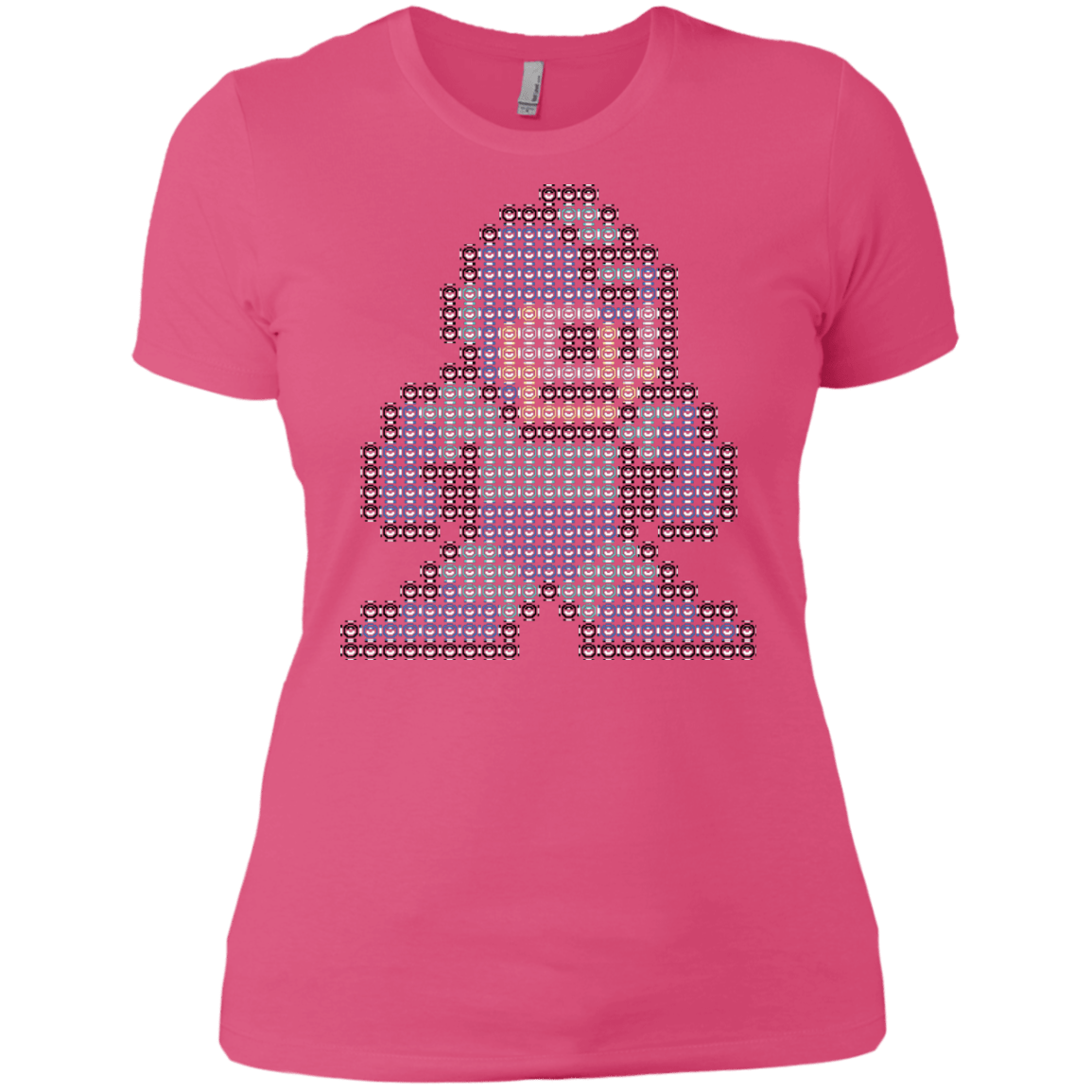 T-Shirts Hot Pink / X-Small Mega Pixel Women's Premium T-Shirt