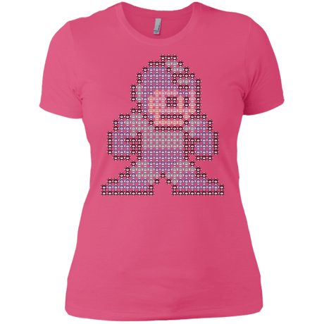 T-Shirts Hot Pink / X-Small Mega Pixel Women's Premium T-Shirt