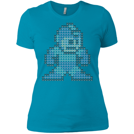 T-Shirts Turquoise / X-Small Mega Pixel Women's Premium T-Shirt