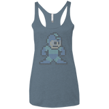 T-Shirts Indigo / X-Small Mega Pixel Women's Triblend Racerback Tank