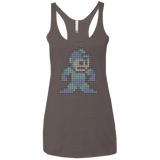 T-Shirts Macchiato / X-Small Mega Pixel Women's Triblend Racerback Tank