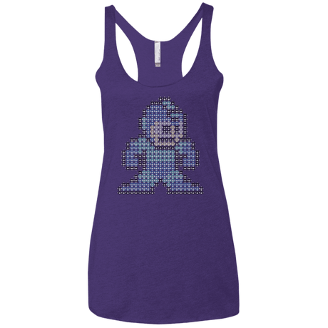 T-Shirts Purple Rush / X-Small Mega Pixel Women's Triblend Racerback Tank
