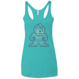 T-Shirts Tahiti Blue / X-Small Mega Pixel Women's Triblend Racerback Tank