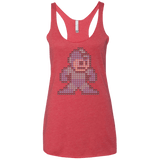 T-Shirts Vintage Red / X-Small Mega Pixel Women's Triblend Racerback Tank