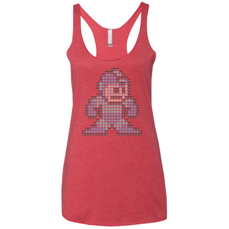 T-Shirts Vintage Red / X-Small Mega Pixel Women's Triblend Racerback Tank