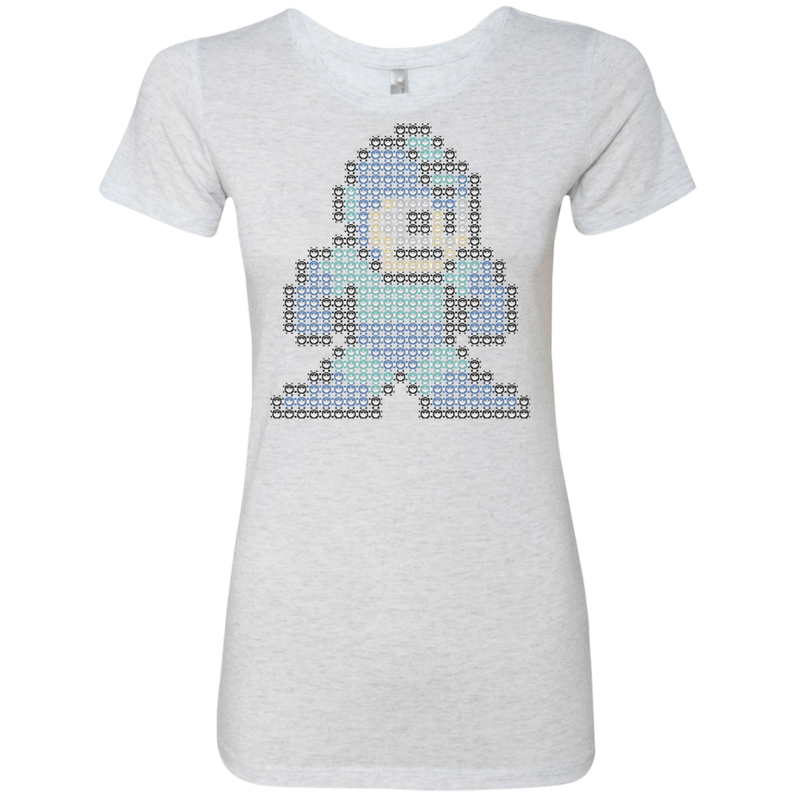 T-Shirts Heather White / S Mega Pixel Women's Triblend T-Shirt