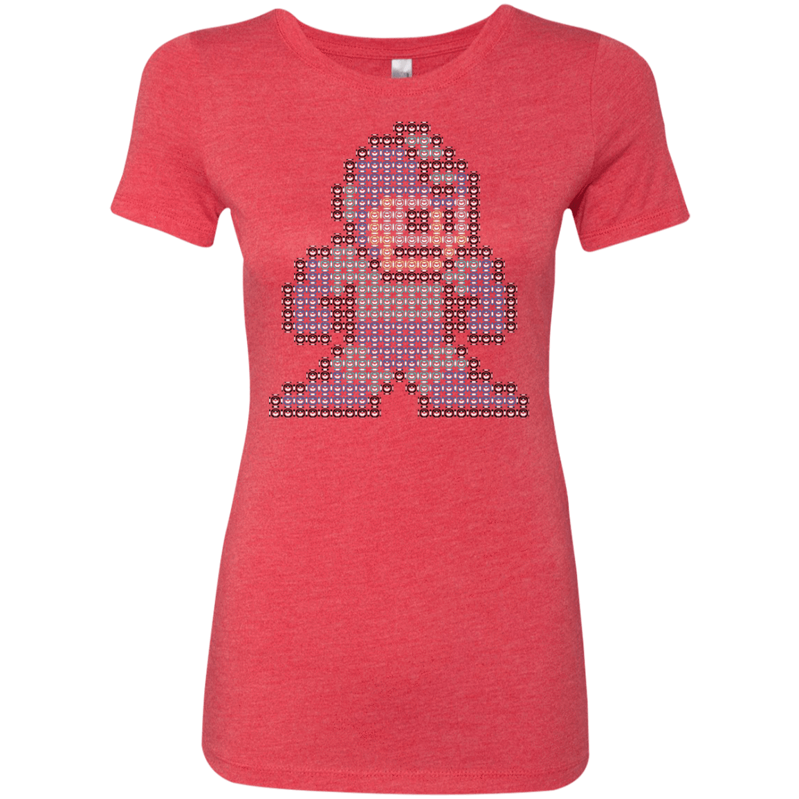 T-Shirts Vintage Red / S Mega Pixel Women's Triblend T-Shirt