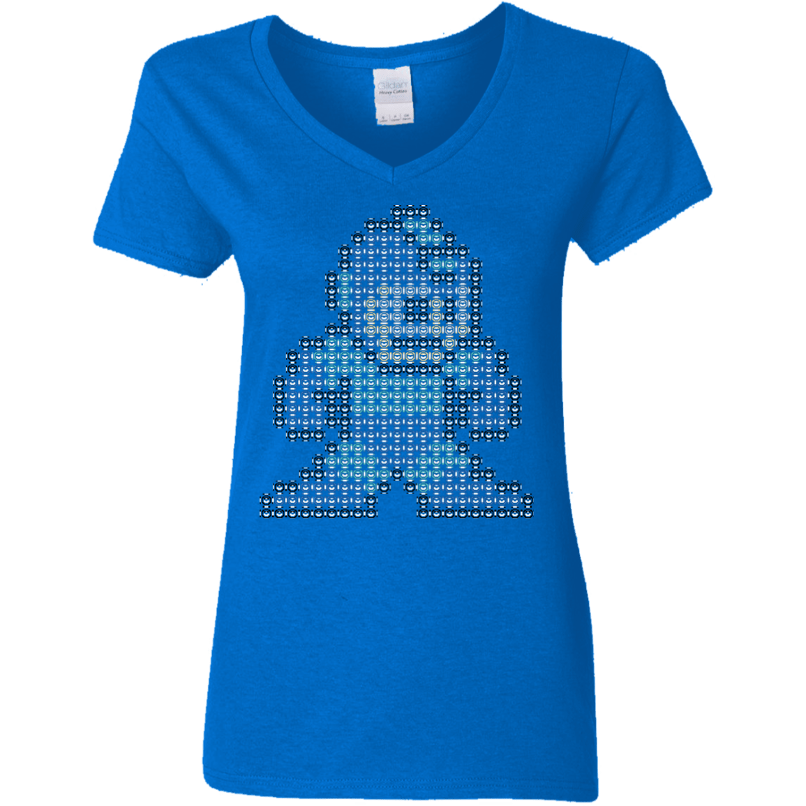 T-Shirts Royal / S Mega Pixel Women's V-Neck T-Shirt