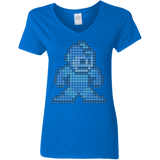 T-Shirts Royal / S Mega Pixel Women's V-Neck T-Shirt