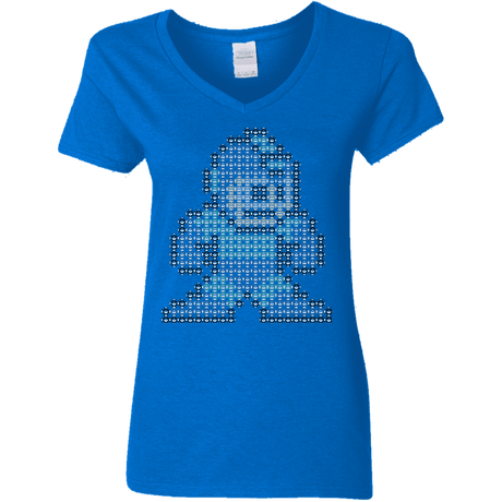 T-Shirts Royal / S Mega Pixel Women's V-Neck T-Shirt