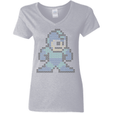 T-Shirts Sport Grey / S Mega Pixel Women's V-Neck T-Shirt