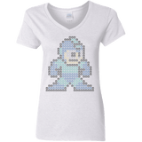 T-Shirts White / S Mega Pixel Women's V-Neck T-Shirt