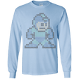 T-Shirts Light Blue / YS Mega Pixel Youth Long Sleeve T-Shirt