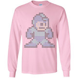 T-Shirts Light Pink / YS Mega Pixel Youth Long Sleeve T-Shirt