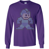 T-Shirts Purple / YS Mega Pixel Youth Long Sleeve T-Shirt