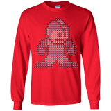 T-Shirts Red / YS Mega Pixel Youth Long Sleeve T-Shirt