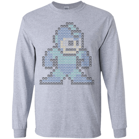 T-Shirts Sport Grey / YS Mega Pixel Youth Long Sleeve T-Shirt