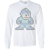 T-Shirts White / YS Mega Pixel Youth Long Sleeve T-Shirt