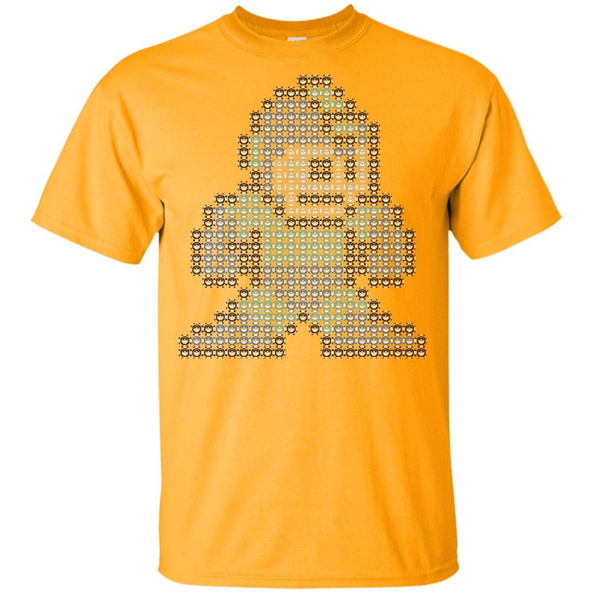 T-Shirts Gold / YXS Mega Pixel Youth T-Shirt
