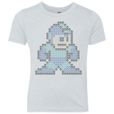 T-Shirts Heather White / YXS Mega Pixel Youth Triblend T-Shirt