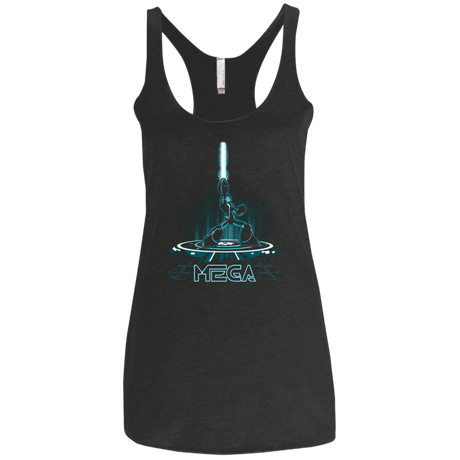 T-Shirts Vintage Black / X-Small MEGA Women's Triblend Racerback Tank