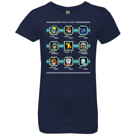 T-Shirts Midnight Navy / YXS Mega X-Man Girls Premium T-Shirt