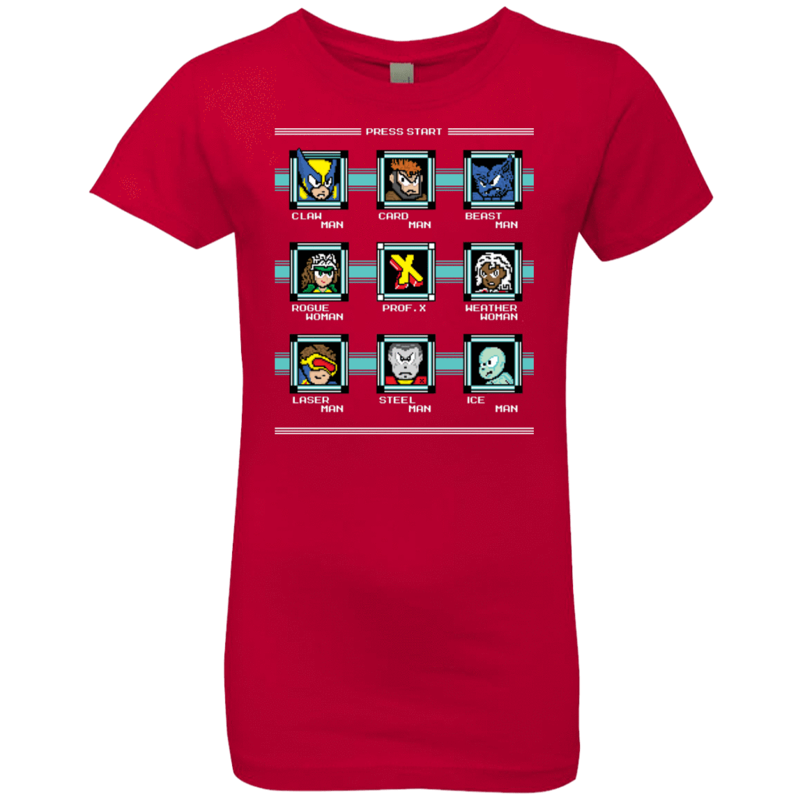 T-Shirts Red / YXS Mega X-Man Girls Premium T-Shirt