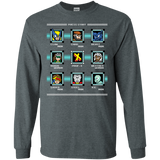 T-Shirts Dark Heather / S Mega X-Man Men's Long Sleeve T-Shirt