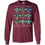 T-Shirts Maroon / S Mega X-Man Men's Long Sleeve T-Shirt
