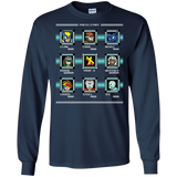 T-Shirts Navy / S Mega X-Man Men's Long Sleeve T-Shirt