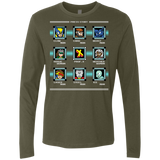 T-Shirts Military Green / S Mega X-Man Men's Premium Long Sleeve