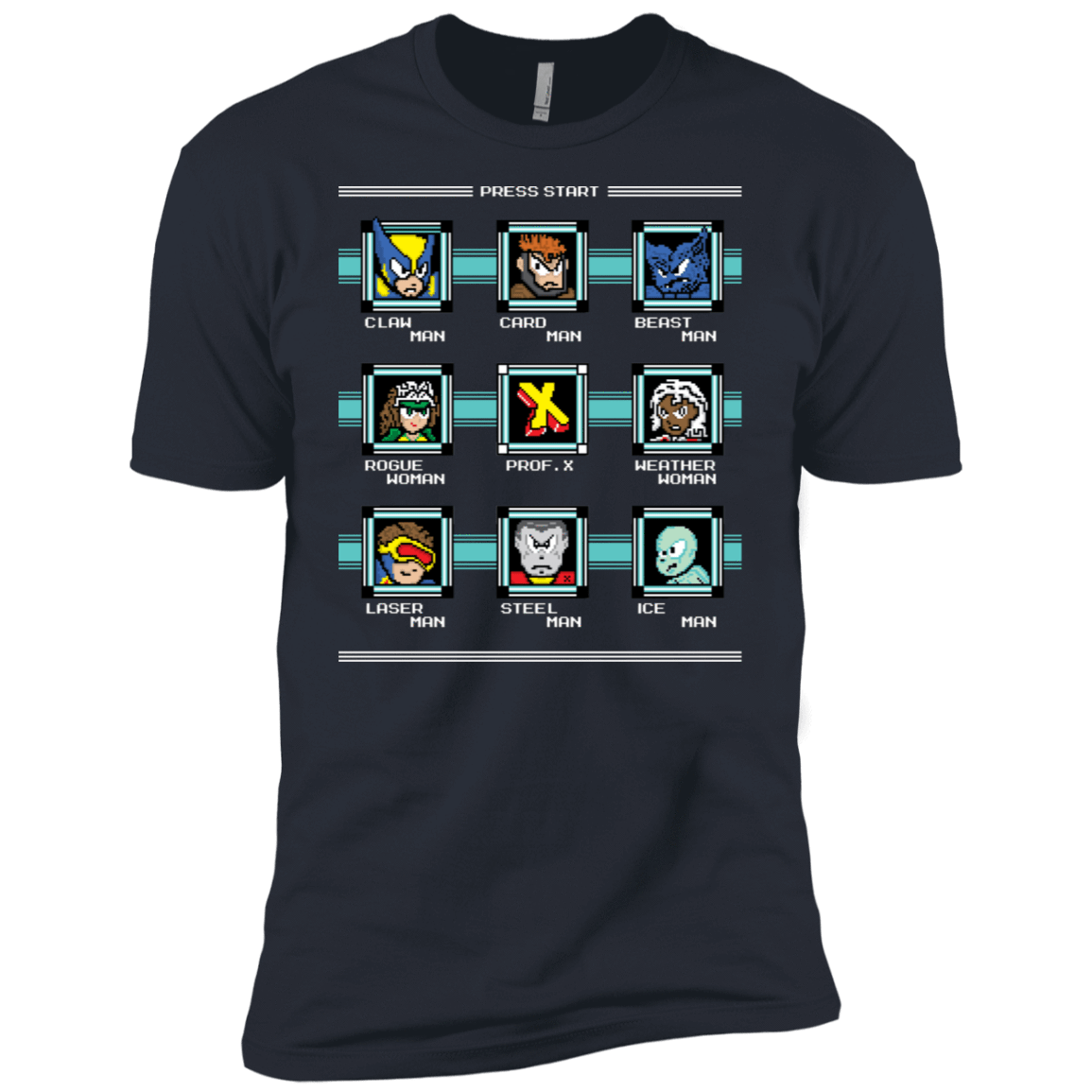 T-Shirts Indigo / X-Small Mega X-Man Men's Premium T-Shirt